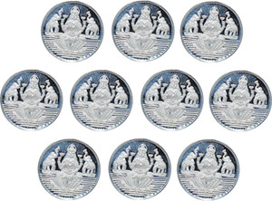 Kataria Jewellers Laxmi Mata S 999 1 g Silver Coin