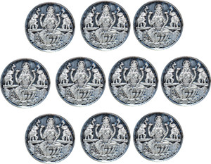 Kataria Jewellers Laxmi Mata S 999 2 g Silver Coin