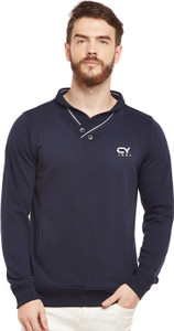 Club York Full Sleeve Self Design Men's Sweatshirt