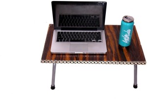 brats n angels wood portable laptop table(finish color - beige)