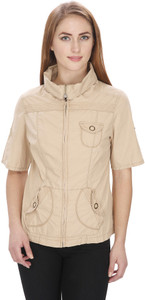 MansiCollections Half Sleeve Solid Women's Jacket