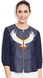 RSVP Cross Half Sleeve Embroidered Women's Jacket