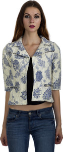 MansiCollections Half Sleeve Printed Women's Jacket