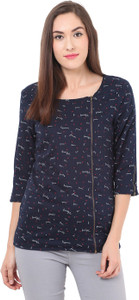 Label VR Half Sleeve Printed Women's Jacket