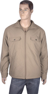 Warmline Full Sleeve Solid Men Quilted Jacket Buy Beige Warmline