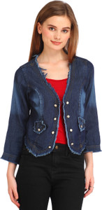 Dastkhat Half Sleeve Solid Women's Jacket