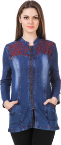 Subu Full Sleeve Solid Women's Denim Jacket