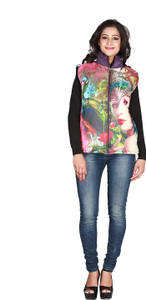 Jugniji Half Sleeve Animal Print Women's Jacket