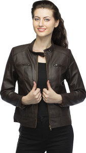 Lambency Full Sleeve Solid Women's Biker Jacket