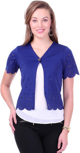 Sassafras Half Sleeve Solid Women's Jacket