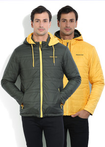 NUMERO UNO Full Sleeve Solid Men Reversible Jacket Buy FOREST GREEN YELLOW NUMERO UNO Full Sleeve Solid Men Reversible Jacket Online at Best Prices in India Flipkart
