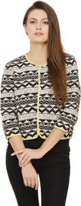 Label VR Half Sleeve Printed Women's Jacket
