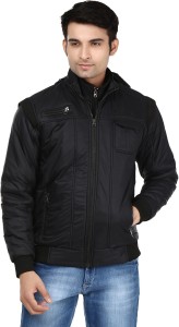 ico blue star full sleeve solid men quilted jacket JKOTI-38