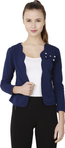 BuyNewTrend 3/4th Sleeve Solid Women's Jacket