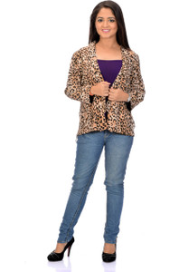 Instinct Half Sleeve Animal Print Women's Jacket