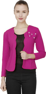BuyNewTrend 3/4th Sleeve Solid Women's Jacket
