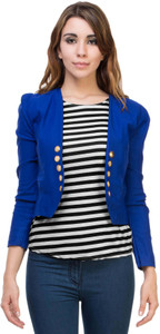 BuyNewTrend 3/4th Sleeve Solid Women's Jacket