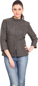 Trend Arrest 3/4th Sleeve Printed Women's Quilted Jacket