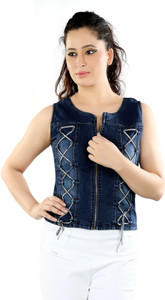 FCK-3 Sleeveless Solid Women's Jacket