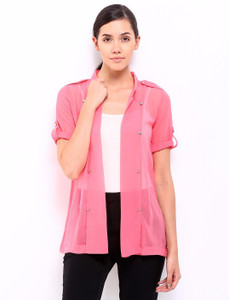 Soie Half Sleeve Solid Women's Jacket