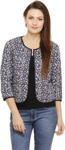 Label VR Half Sleeve Floral Print Women's Jacket