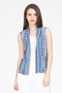 IDK Sleeveless Printed Women's Jacket