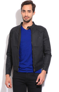 pepe jeans full sleeve solid men's jacket