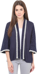 Honey & B Half Sleeve Solid Women's Jacket