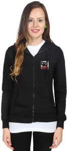 Campus Sutra Full Sleeve Solid Women Fleece Jacket
