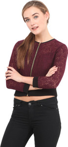 Honey & B Half Sleeve Solid Women's Jacket