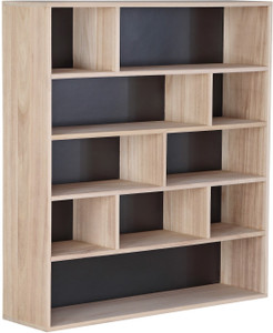 Furnspace Rico Paulownia Bookshelf Solid Wood Open Book Shelf
