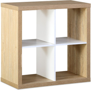 Furnspace Presley Bookshelf Solid Wood Open Book Shelf