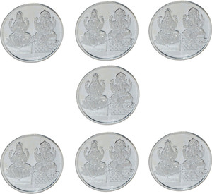 Kataria Jewellers Lakshmi Ganesh S 999 10 g Silver Coin
