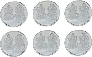 Kataria Jewellers Lakshmi Ganesh S 999 10 g Silver Coin