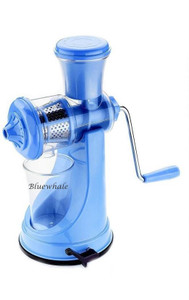 Bluewhale Blue with Steel Handle Fruit & Vegetable Juicer Plastic, Steel Hand Juicer