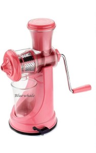 Bluewhale Pink - with steel handle - Fruit & Vegetable juicer Plastic, Steel Hand Juicer