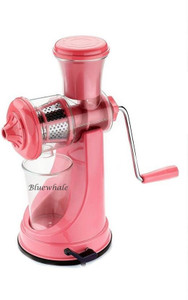 Bluewhale Pink - with steel handle - Fruit & Vegetable juicer Plastic, Steel Hand Juicer