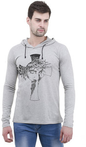 Lime Full Sleeve Printed Men Sweatshirt