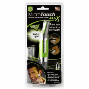 micro personal ear nose neck eyebrow hair trimmer remover - green (great for travel, nose hair trimmer with built in led light)  runtime: 120 min trimmer for men(green)