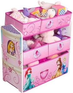 Disney princess multi bin toy organizer store