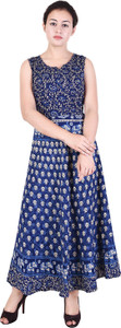 mudrika women's maxi multicolor dress