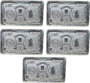 Kataria Jewellers Shree & Laxmi S 999 5 g Silver Bar