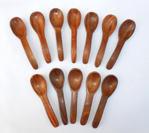 fabulo Small Wooden Spoon Set Of 12 Wooden Soup Spoon Set