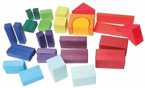 Smartcraft Wooden Block Set (Set of 30) , Wooden Non-Toxic Building Blocks for Kids