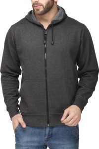 Adbucks Full Sleeve Solid Men's Sweatshirt