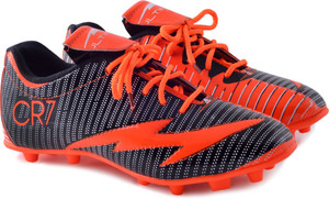 PIPILIKA Sports Ultimate CR7 Orange Black Football Shoe Boots Footwear Football Shoes For Men