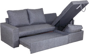 Sofame Rio Double Solid Wood, Metal Sofa Sectional Bed