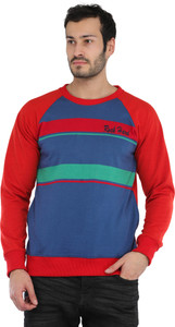 Rockhard Full Sleeve Striped Men Sweatshirt