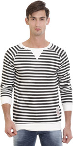 VUDU Full Sleeve Striped Men Sweatshirt