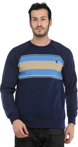 Rockhard Full Sleeve Striped Men Sweatshirt